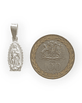 Colgante Medalla Virgen De Guadalupe Plata Fina 925