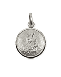 Colgante Medalla Virgen Del Carmen 17mm Plata Fina 925