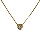 Collar Mini Corazón Circón Enchapado Oro 18K 1