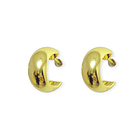 Aros Argollas Pequeña 12mm Enchapado Oro 18K 1