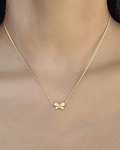 Collar Mariposa Enchapado Oro 18K