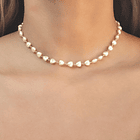 Collar Choker Hannah Perla Sintética Enchapado Oro 18K 5