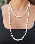 Collar Perlas De Río Magan 116cm