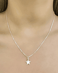 Collar Rebeca Estrella Plata Fina 925
