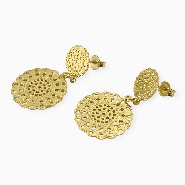 Aros Fiorella Enchapado Oro 18K