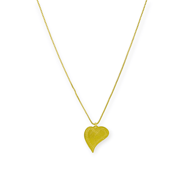 Collar Corazón Tierno Enchapado Oro 18K