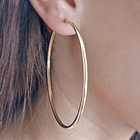 Aros Argollas Enchapado Oro 18K 19