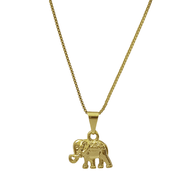 Collar Elefante Veneciana Enchapado Oro 18K 1