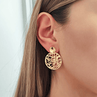 Aros Ari Redondos Enchapado Oro 18K 3