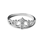 Anillo Circón Corona Barbara Plata Fina 925 3