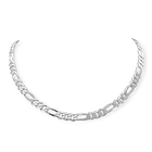 Cadena Eslabones Gruesos 60cm Plata Fina 925 1