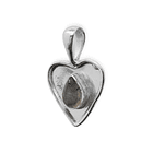 Colgante Corazón Piedra Plata Fina 925  9