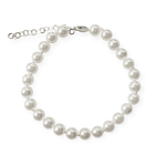 Pulsera Perlas Shellpearl 6mm nudos Plata Fina 925 1