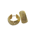 Aros Argolla Amanda 18mm Enchapado Oro 18K 3