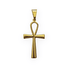 Colgante Cruz Ankh Grande Enchapado Oro 18K 3