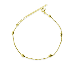 Pulsera 5 Melón Enchapado Oro 18 K 1