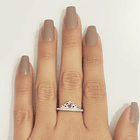 Anillo Corona Circón Plata Fina 925 2