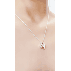 Collar Corazón Circón 45cm Plata Fina 925 3
