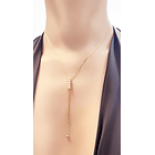 Collar Cira Péndulo Enchapado Oro 18K  3