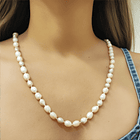 Collar Perlas De Río Rosadas Nudos 3