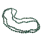 Collar Perlas De Río Magan Verde 120cm 1