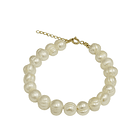 Pulsera Perla De Río 8mm Enchapado Oro 18K 3