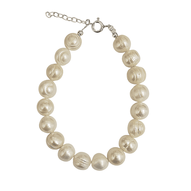 Pulsera Perlas De Río Frida Plata Fina 925