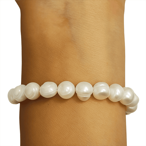 Pulsera Perlas De Río Frida Plata Fina 925