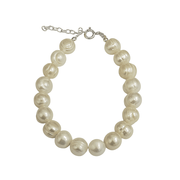 Pulsera Perlas De Río Frida Plata Fina 925 3