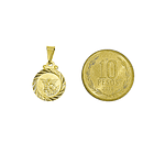 Colgante Medalla San Miguel Arcángel Borde 13mm Enchapado Oro 18K 5