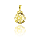 Colgante Medalla San Antonio Borde 13mm Enchapado Oro 18K 1