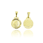 Colgante Medalla San Antonio Borde 13mm Enchapado Oro 18K 5