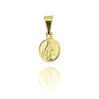 Colgante Medalla Virgen De Los Rayos Mini Enchapado Oro 18K 1