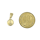 Colgante Medalla Virgen De Fátima 9mm Enchapado Oro 18K 5