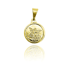 Colgante Medalla San Miguel Arcángel 12mm Enchapado Oro 18K 1