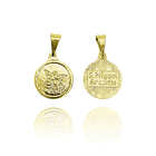 Colgante Medalla San Miguel Arcángel 12mm Enchapado Oro 18K 5