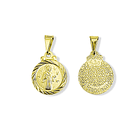 Colgante Medalla San Francisco Borde 13mm Enchapado Oro 18K 5