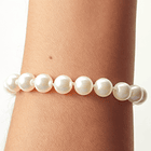 Pulsera Perlas Shellpearl 8mm Enchapado Oro 18K 2