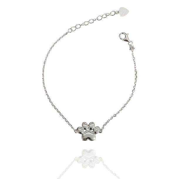 Pulsera Huella Eslabón Plata Fina 925 1