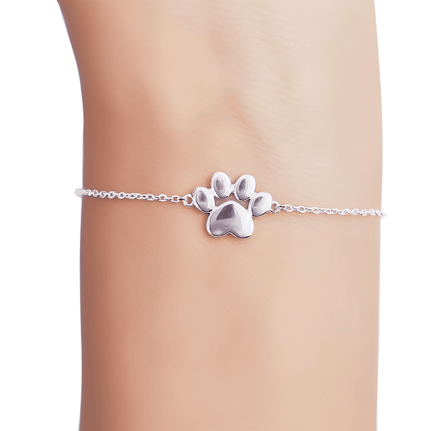 Pulsera Huella Eslabón Plata Fina 925 2