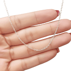 Cadena Espejo Eslabón Plata Fina 925 3