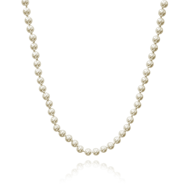 Collar Perlas Shellpearl Nudo 6mm Enchapado Oro 18K 3