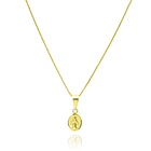 Collar Virgen de los Rayos Mini Veneciana Enchapado Oro 18K 1