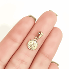 Colgante Medalla San Antonio 9mm Enchapado Oro 18K 2