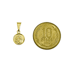 Colgante Medalla San Antonio 9mm Enchapado Oro 18K 5