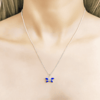 Collar Mariposa Lapislázuli Plata Fina 925  2