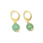 Aros Argolla Jade 8mm Enchapado Oro 18K 3