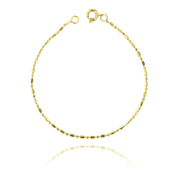 Pulsera Punto Coma Enchapado Oro 18K