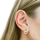 Aros Ester Entrelazados Enchapados Oro 18K 2