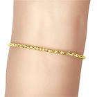 Pulsera Cordón Calado Enchapado Oro 18K 2
